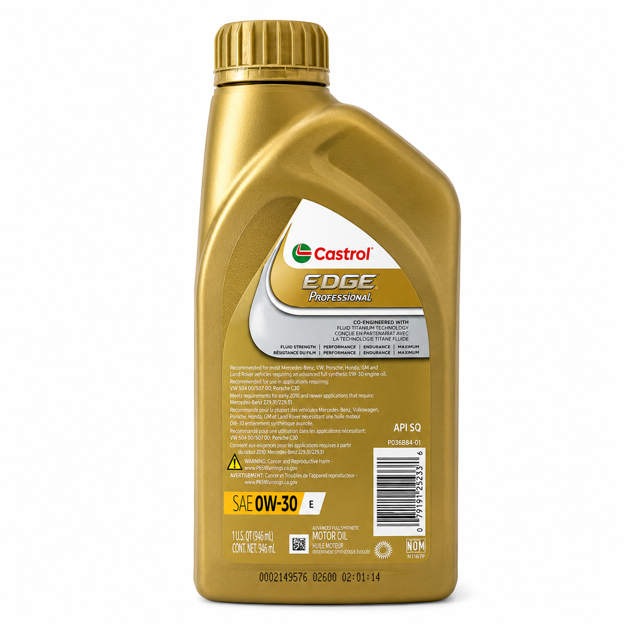 Castrol Edge 0W-30 Full Synthetic Motor Oil - Land Rover Spec