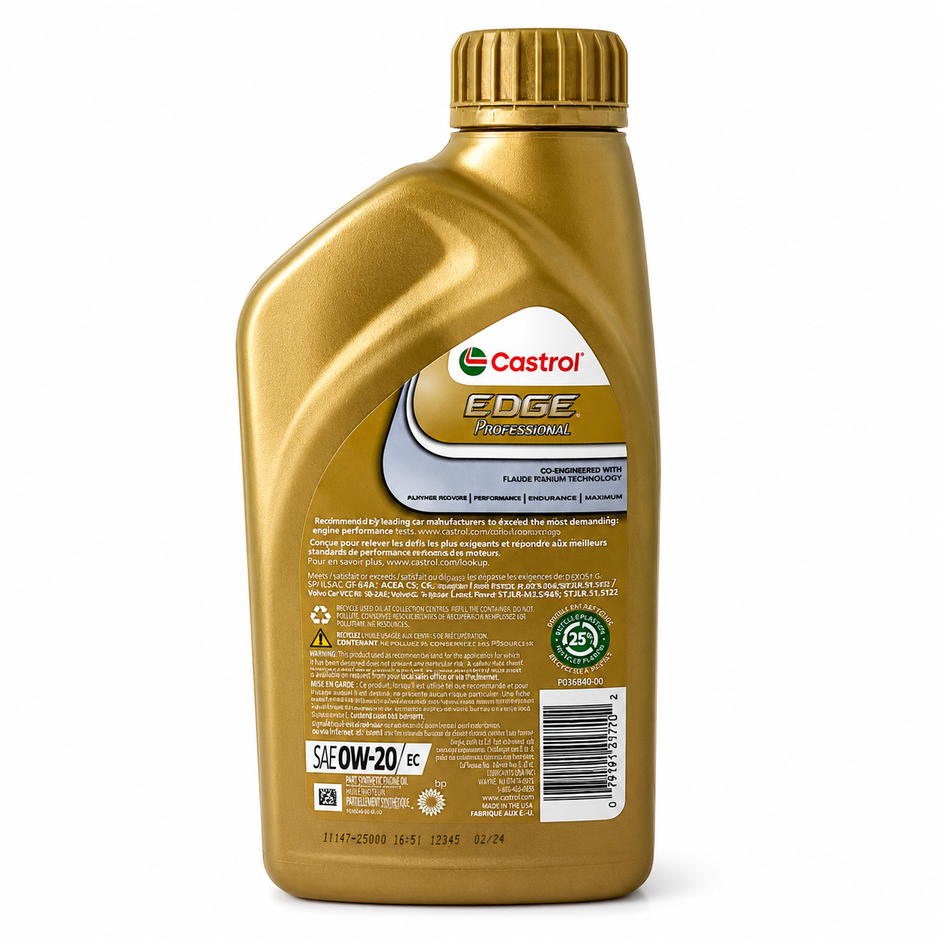 Castrol Edge 0W-20 Full Synthetic Motor Oil - Land Rover Spec