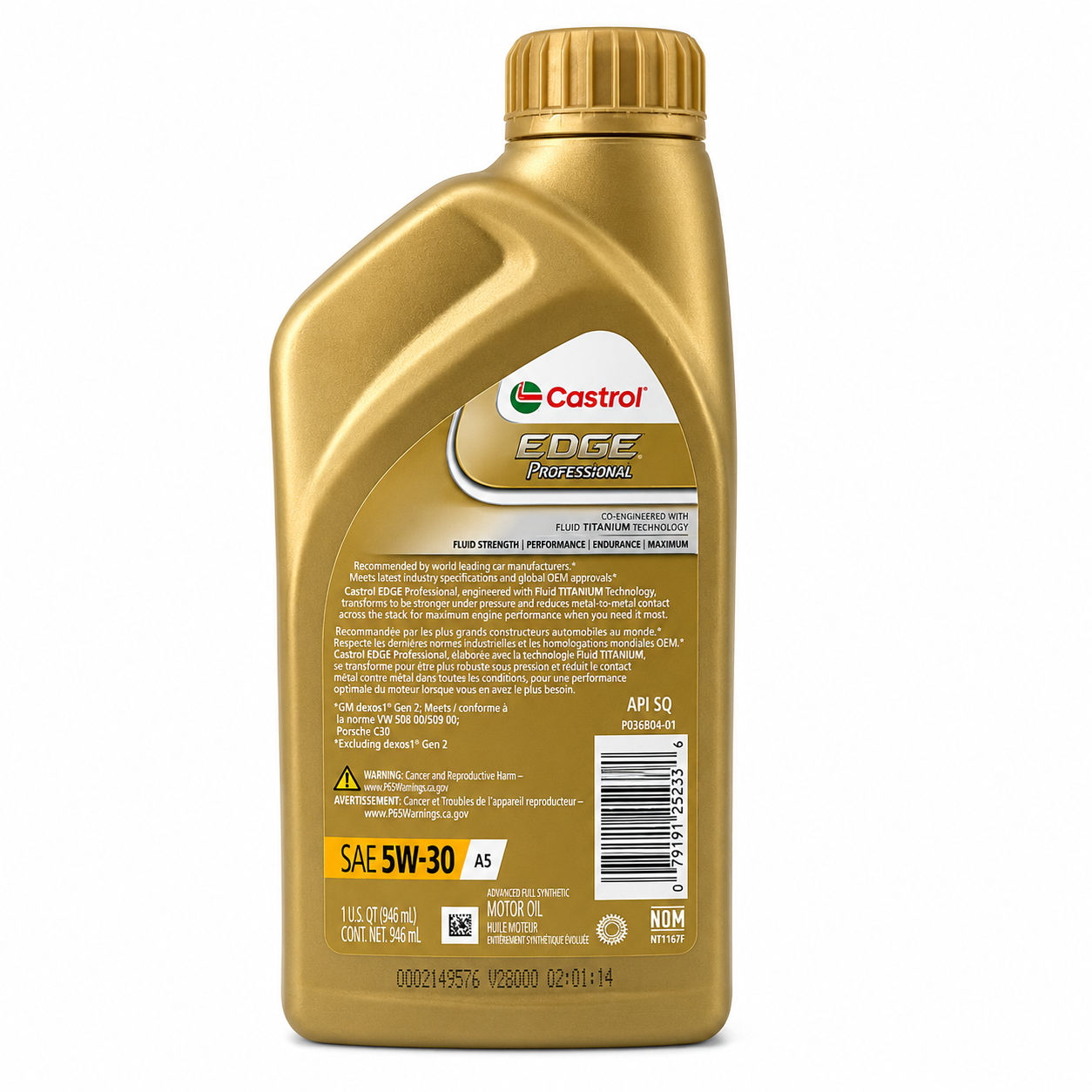 Castrol Edge 5W-30 Full Synthetic Motor Oil - Land Rover Spec