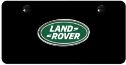 Land Rover Logo License Plate - Black Finish - LR007529 or VPLDY0101