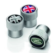 LAND ROVER STYLED VALVE CAPS - BLACK JACK - VPLRW0153