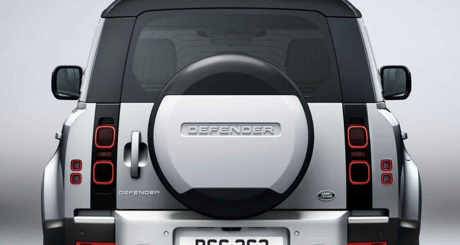 LAND ROVER DEFENDER SPARE TIRE COVER - SILVER - VPLEW0143