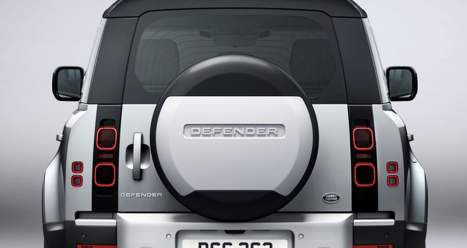 LAND ROVER DEFENDER SPARE TIRE COVER - SILVER - VPLEW0143
