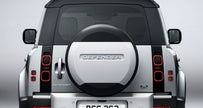 LAND ROVER DEFENDER SPARE TIRE COVER - SILVER - VPLEW0143