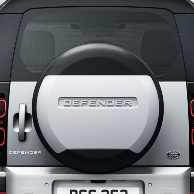 LAND ROVER DEFENDER SPARE TIRE COVER - SILVER - VPLEW0143