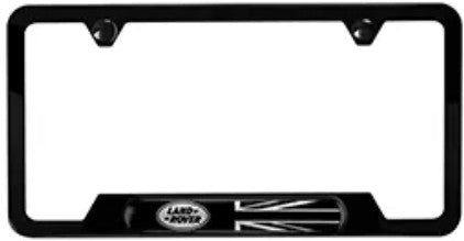 Land Rover Black Union Jack License Frame - Matte Black - VPLFY0073